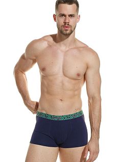 Бамбуковые боксеры на комфортной посадке JOLIDON DT303блнТм Dark_blue